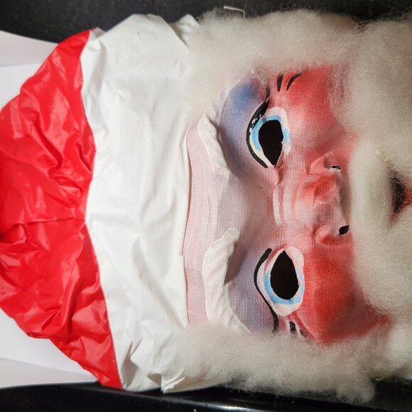 Vintage Santa Claus Disguise Mask with Box Scary Santa Face - Picture 3 of 14